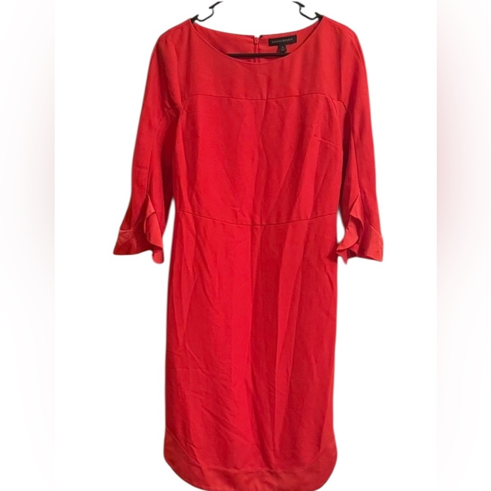 Elegant Banana Republic Red Dress Size 4